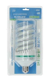 bomb led luz blanca espiral