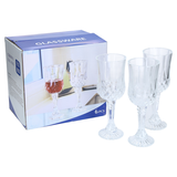 @.copa de vidrio 6 piezas 17.5 x 6.7 cm