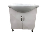 Mueble de baño con lavaanos blanco c003