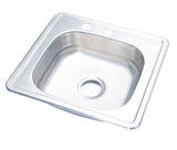 @fregadero sencillo inox 21x19x5-1/2 "t.0.5