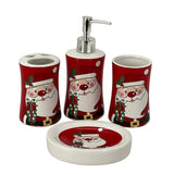 Juego de baño 4pz 7.7x7.7x18.7cm