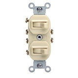 Interruptor doble blanco 5243-w blanco levton