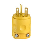 Enchuf 220v amarillo plastico 615pv lviton