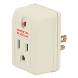 Adptdor de enchufe con protector de voltje volteck