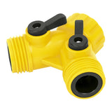 Adptdor "y" de mnguers entrd/slid de 3/4'' plstico pretul