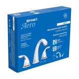 Mezcladora de lavaanos cuello largo con puño palanca separados foset aero