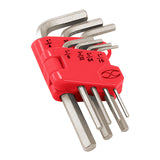 Juego de 7 llaves allen desde 1/16" hasta 1/4" truper..