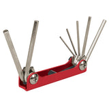 Juego de 7 llaves allen tipo navaa desde 1/16" hasta 7/32" truper..
