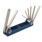 Juego de 8 llaves allen tipo navaa desde 1.5mm hasta 8mm truper