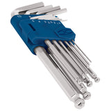 Juego de 10 llaves allen larga desde 1.5mm hasta 10mm truper..