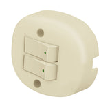 Interrupctor doble crema de superfce volteck