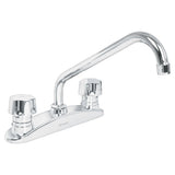 Mezcladora de fregadero 8" cuello standard puños hexagonales de laton foset aqua