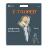 Inflador de llantas de 1/4 con clp hembra truper