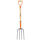 Bieldo para paja de 4 dientes mango de madera 35" truper