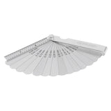 Calibrador de bujias y valvulas de 26 hojas std y mm truper