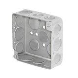 Caja registro 4" x 4" reforzada de metal voltek