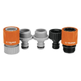 Juego de conectores click p/riego truper