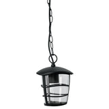 Farol moderno negro colgante de aluminio zocalo e27 volteck