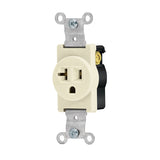 Tomacorriene sencillo crema 20amp sin apa linea esandar voleck