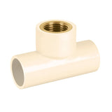 Tee de cpvc c/rosca inerior de insero mealico de 1/2"