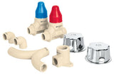Kit de piezas cpvc para instalacion de ducha foset