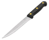 Cuhillo 5'' liso para asado mango plastio pretul