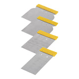 Juego de 4 cuñas con mango plasticas pretul