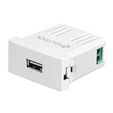 Modulo con puerto usb blanco sin tapa oslo volteck