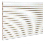Playwood 3/4 mdf slat wall blanco 4fts x 8fts.