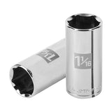 Cubo meanio 1 1/16" entrada 1/2" hexagonal largo truper..