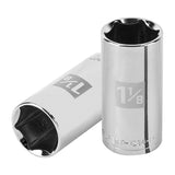Cubo meanio 1 1/8" entrada 1/2" hexagonal largo truper..