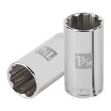 Cubo meanio 1 3/16" entrada 1/2" estriado largo truper..