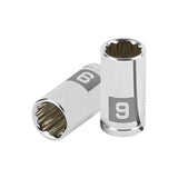 Cubo meanio 9mm entrada 1/4" estriado truper..