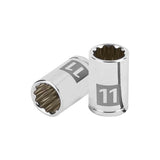 Cubo meanio 11mm entrada 1/4" estriado truper..