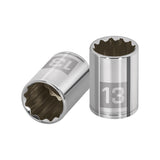 Cubo meanio 13mm entrada 1/4" estriado truper