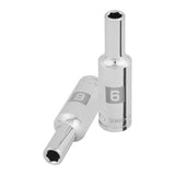 Cubo meanio 6mm entrada 3/8'' hexagonal largo truper..