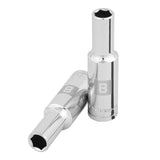 Cubo meanio 8mm entrada 3/8'' hexagonal largo truper