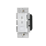 Modulador de luz deslizable + interruptor blanco sin tapa linea classic volteck