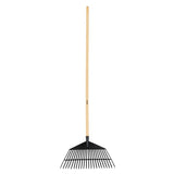 Escoba plastica flxibl 22 dints mango d madra 48 prtul