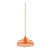 Escoba plastica flxibl 23 dints mango d madra 48" trupr..