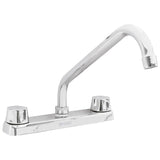 Mezcladora de fregadero 8" cuello largo puños hexagonales de laton foset basic