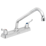 Mezcladora de fregadero 8" cuello largo puños palanca de laton foset basic