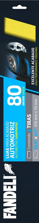 Lijas para acabado automotriz