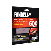 Disco lija con sistema de sujecion de ganchillo