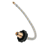 Manguera hule de gas con pictel trenzada en acero inoxidable