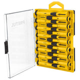 Juego de 15 destornilladores mixtos para oyero pretul