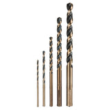 Juego de 5 barrenas hss para metal truper expert