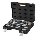 @juego de autocle cuadro 1/2", 25 piezas,