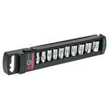 Juego de 10 cubos mecanicos desde 3/16" hasta 9/16" entrada 1/4" truper..