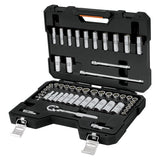 Juego de autocle cuadro 3/8", 53 piezas,
